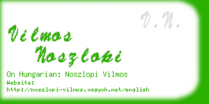 vilmos noszlopi business card